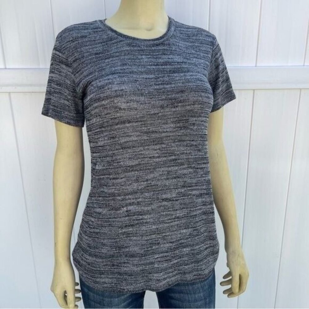 Whetherly Gray Short Sleeve Lightweight Crewneck Top Size S